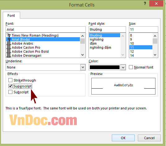 Hướng dẫn cách viết mét khối trong Word và Excel Cách viết chỉ số trên trong Word và Excel