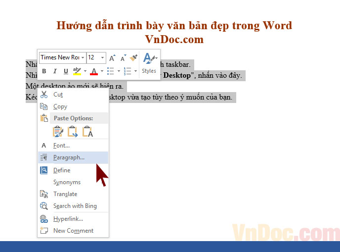 Cách giãn dòng trong Word Hướng dẫn trình bày văn bản đẹp trong Word