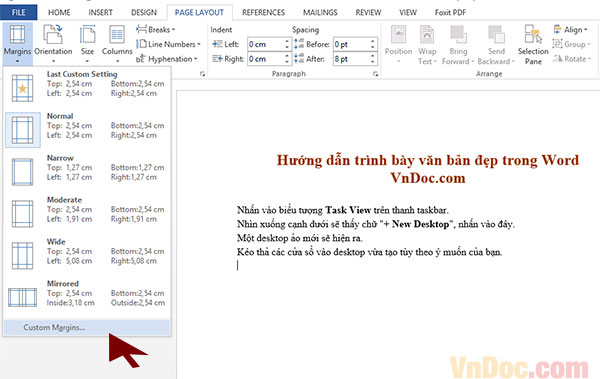 Cách căn lề trong Word Hướng dẫn trình bày văn bản đẹp trong Word