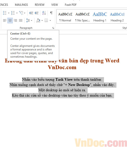 Cách sử dụng Align trong Word Hướng dẫn trình bày văn bản đẹp trong Word