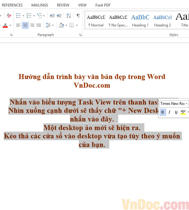 Cách sử dụng Format painter trong Word Hướng dẫn trình bày văn bản đẹp trong Word