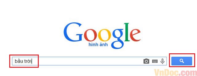Tìm kiếm bằng hình ảnh trên Google