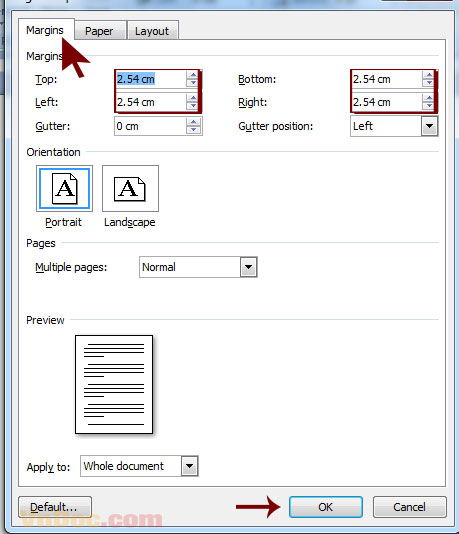 Hướng dẫn cách căn lề văn bản