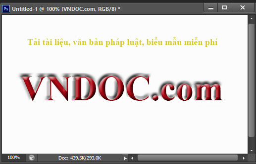 Cách tạo chữ nổi trong Photoshop