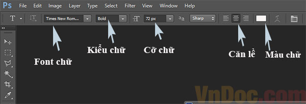 Lựa chọn font chữ, kiểu chữ theo đúng ý thích của bạn Cách viết text trong Photoshop