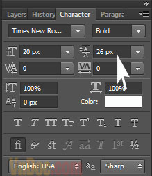 Cách chỉnh độ giãn dòng chữ trong Photoshop cách viết chữ trong photoshop