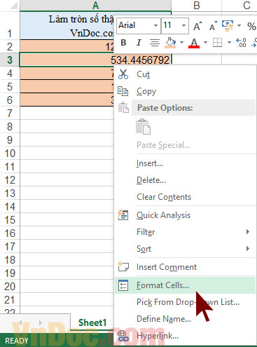 Cách loại bỏ số thập phân sau dấu phẩy trong excel Cách loại bỏ phần thập phân sau dấu phẩy trong excel