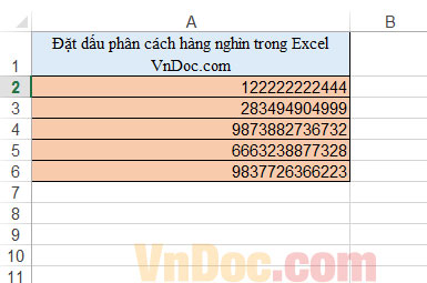 Cách đặt dấu phân cách hàng nghìn trong Excel Hướng dẫn đặt dấu phân cách số trong Excel