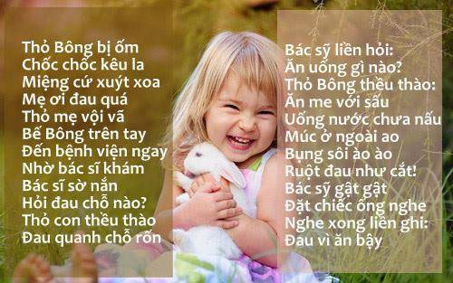 Những bài thơ để đọc lúc đi ngủ cho bé