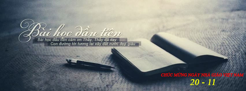 Happy taecher day Ảnh bìa Facebook cho ngày 20-11