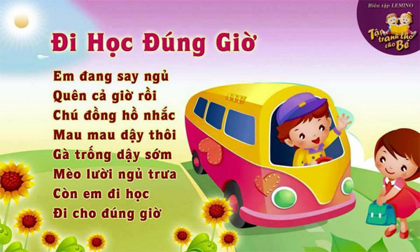 Tuyển tập thơ hay cho bé qua tranh vẽ