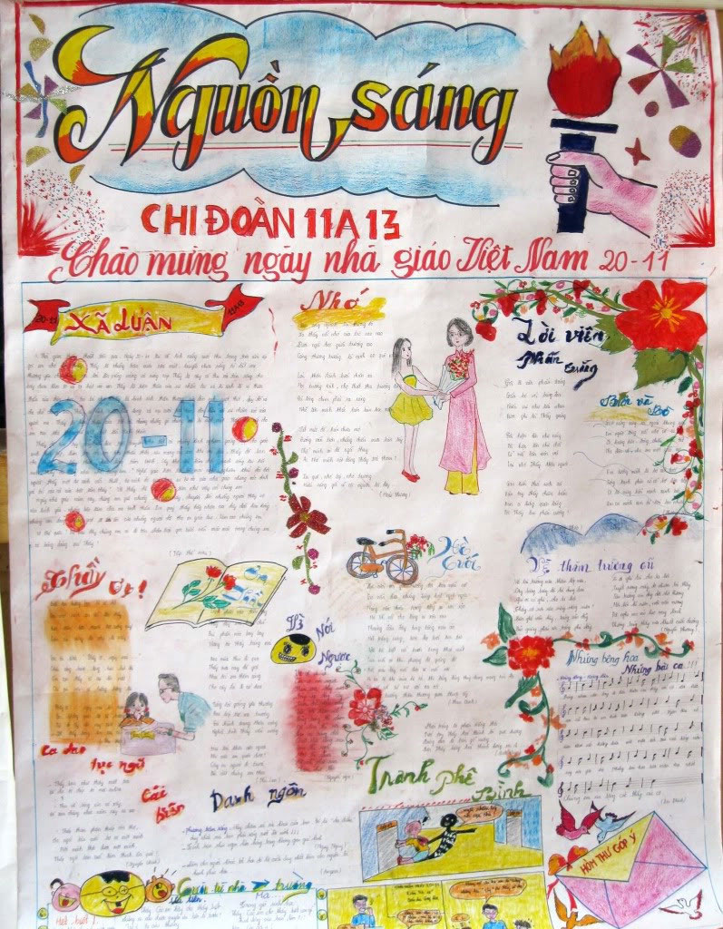 Cách làm báo tường chuẩn nhất