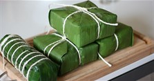 Cách cắt bánh chưng đẹp không cần dao