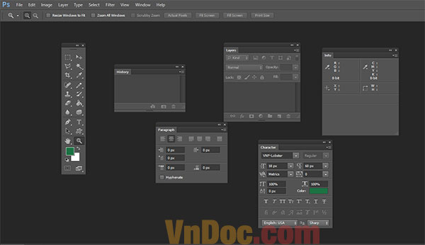 Hướng dẫn khôi phục cài đặt mặc định trong photoshop Cách khôi phục lại cài đặt gốc trong Photoshop