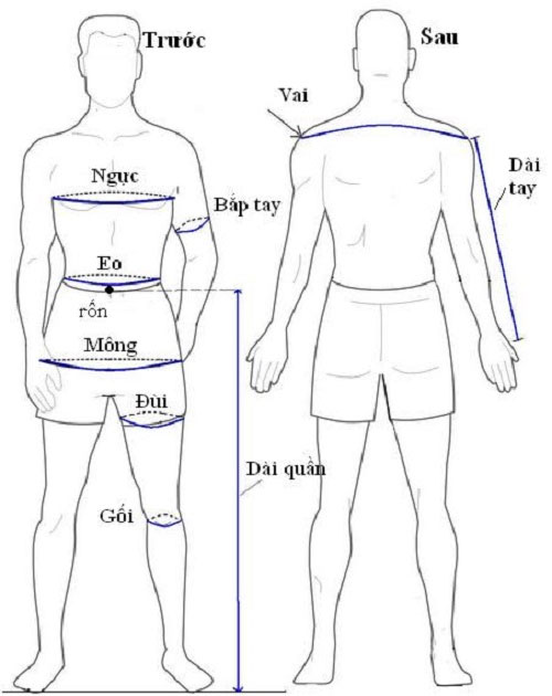 Lấy số đo của nam Cách may quần sooc đơn giản nhất