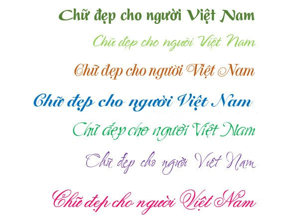 Bộ font chữ đẹp Bộ font chữ viết tay đẹp nhất