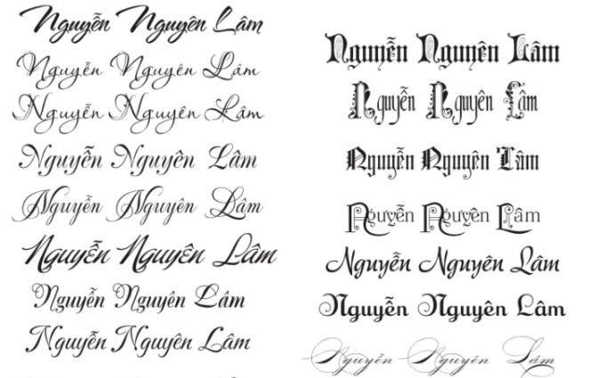 Font chữ đẹp nghệ thuật Bộ font chữ viết tay đẹp nhất