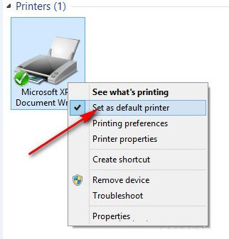 Cách cài đặt máy in mặc định cho máy tính