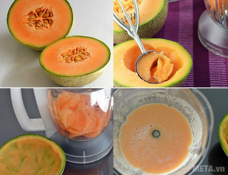 Sơ chế dưa luới