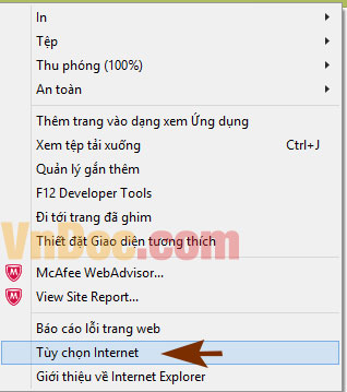 Chặn quảng cáo tự bật trên IE Cách chặn các trang Web tự mở khi lướt Web