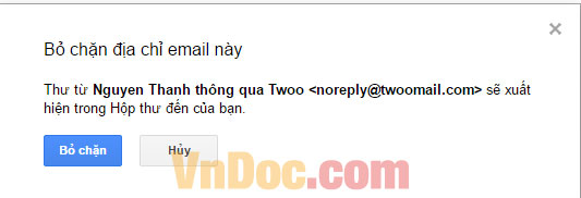 Cách bỏ chặn email trong Gmail