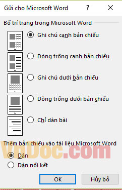 Cách chuyển PowerPoint sang Word