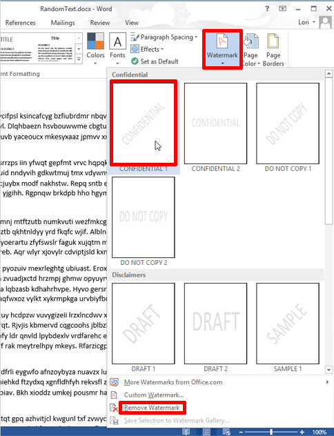 Cách tạo watermark trong word 2013 Cách chèn logo chìm vào trong Word