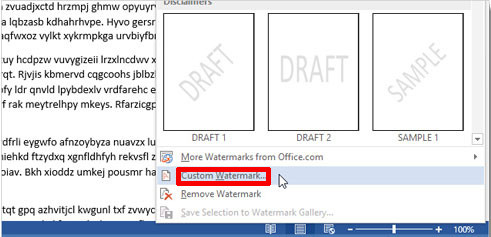 Cách tạo watermark trong word 2013 Cách chèn logo chìm vào trong Word