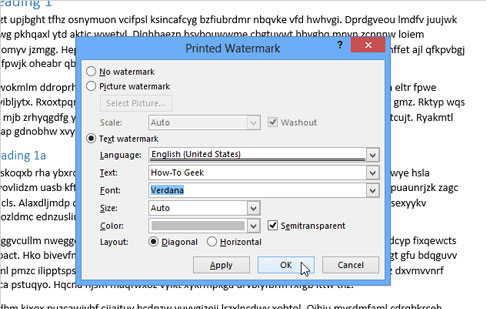 Cách tạo watermark trong word 2013 Cách chèn logo chìm vào trong Word
