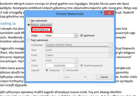 Cách tạo watermark trong word 2013 Cách chèn logo chìm vào trong Word