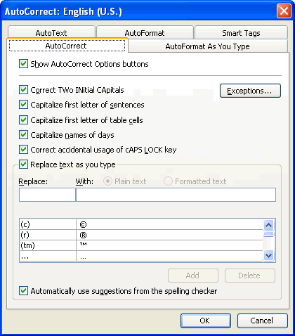 Cách viết tắt trong Word