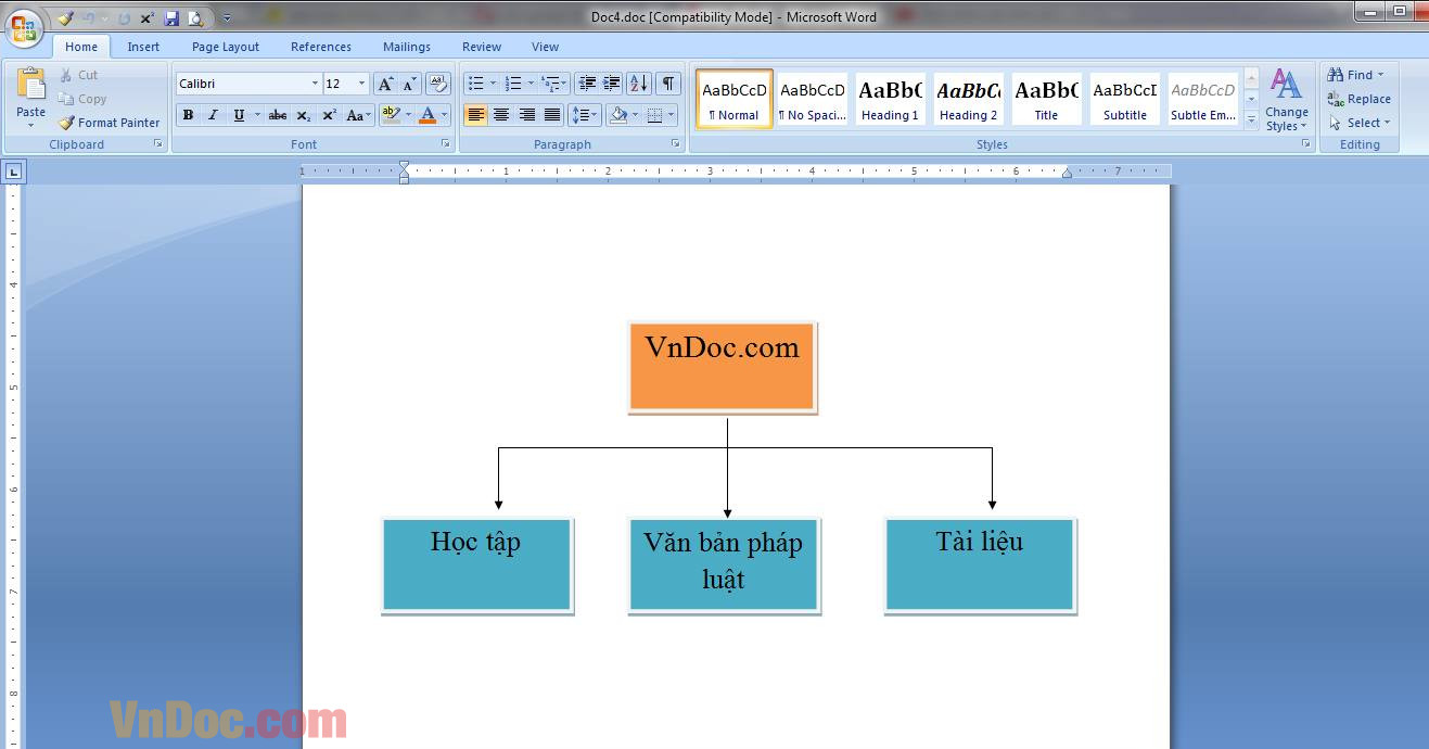 Cách nhóm khối hình ảnh trong Word 2007 2010 2013