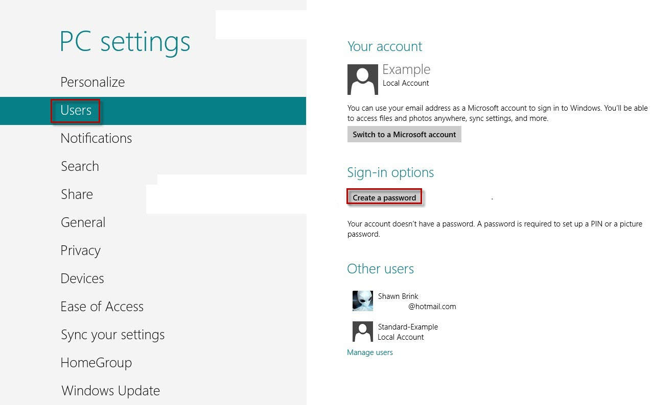 Cách cài đặt mật khẩu cho máy tính trên Win 8, 8.1, 10 Cách đặt mật khẩu cho máy tính