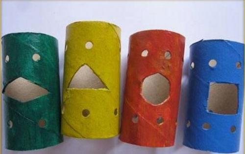 Cách làm đèn lồng bằng lõi giấy vệ sinh 