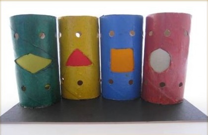 Cách làm đèn lồng bằng lõi giấy vệ sinh 