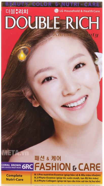 Thuốc nhuộm tóc Double Rich nâu Socola ngọt ngào 6RC