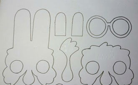 Cách làm mặt nạ hình thỏ ngọc cho bé vui rằm trung thu