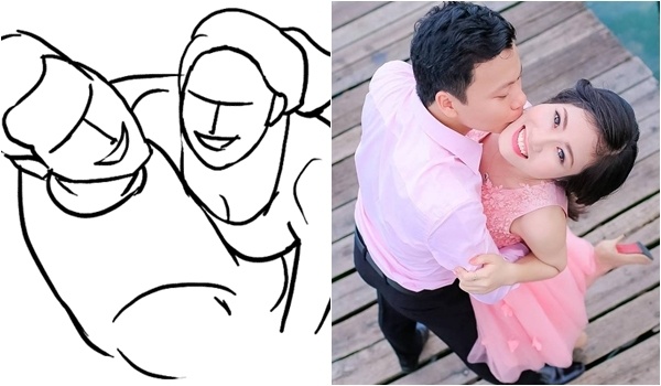 20 kiểu tạo dáng cực đẹp cho các cặp đôi khi chụp ảnh