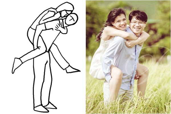 20 kiểu tạo dáng cực đẹp cho các cặp đôi khi chụp ảnh