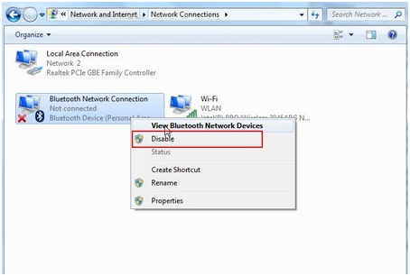 Cách bật tắt Bluetooth trên win 7 Cách bật tắt Bluetooth trên máy tính