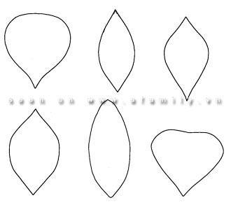 Cắt mẫu cánh hoa ra giấy bìa làm hoa Cách làm thiệp hoa 3D sinh động tặng mẹ ngày 20/10