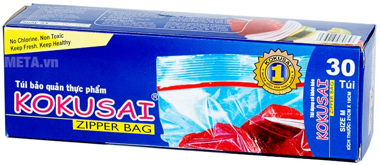 Túi đựng thực phẩm Zipper Kokusai size M30