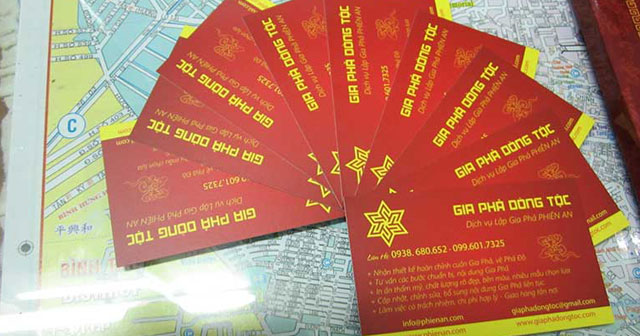 Cách viết gia phả