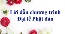 Lời dẫn chương trình ngày lễ Phật đản