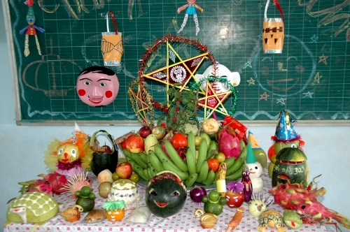 Mâm cỗ trung thu đẹp