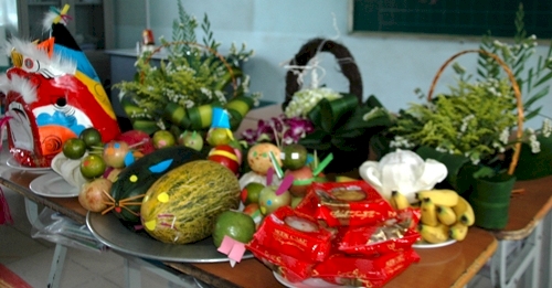 Hướng dẫn bày mâm cỗ trung thu