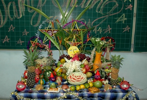 Mâm cỗ tết trung thu