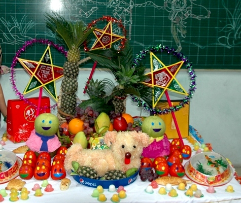 Hình ảnh mâm cỗ trung thu đẹp