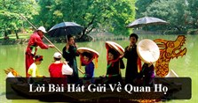Lời bài hát Gửi về Quan họ