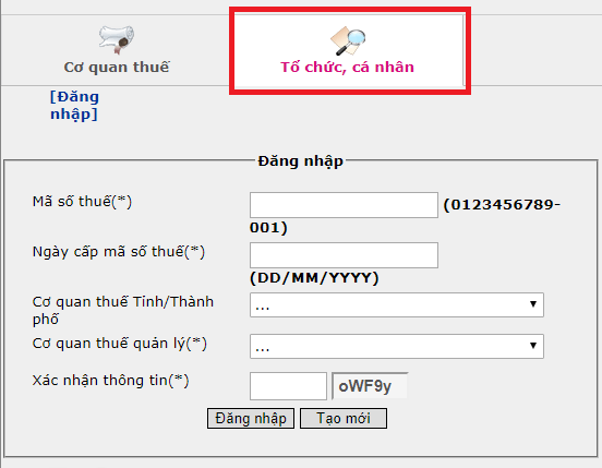Tra cứu mã số thuế ngừi phụ thuộc